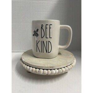 Rae Dunn Artisan Collection by Magenta White/ Yellow Interior Bee Kind Mug